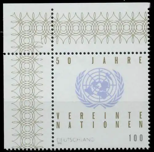 BRD 1995 Nr 1804 postfrisch ECKE-OLI S78769A