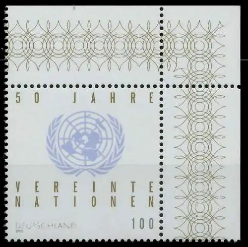 BRD 1995 Nr 1804 postfrisch ECKE-ORE 867332