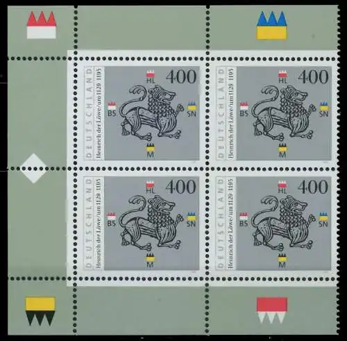 BRD 1995 Nr 1805 postfrisch VIERERBLOCK ECKE-OLI 86735A