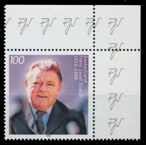 BRD 1995 Nr 1818 postfrisch ECKE-ORE 867452