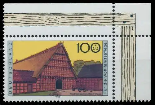 BRD 1995 Nr 1821 postfrisch ECKE-ORE 86749A