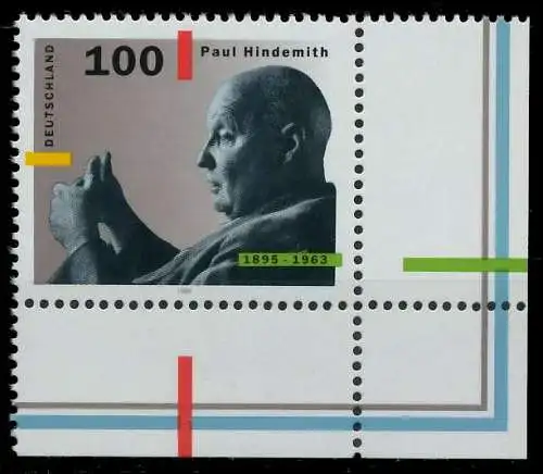 BRD 1995 Nr 1827 postfrisch ECKE-URE 867586