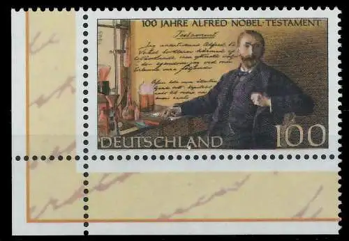 BRD 1995 Nr 1828 postfrisch ECKE-ULI 86753E