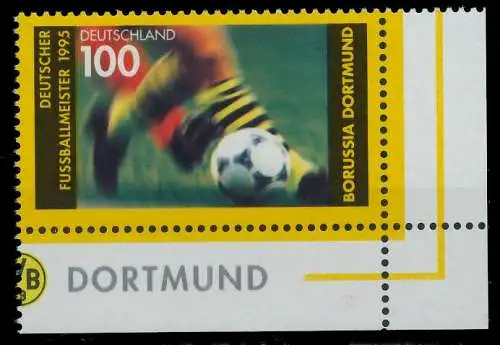 BRD 1995 Nr 1833 postfrisch ECKE-URE S7878F6