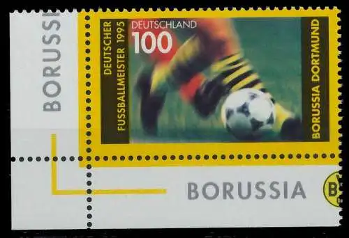 BRD 1995 Nr 1833 postfrisch ECKE-ULI 86757A
