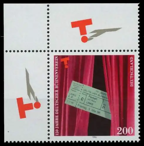 BRD 1996 Nr 1857 postfrisch ECKE-OLI 8677DE