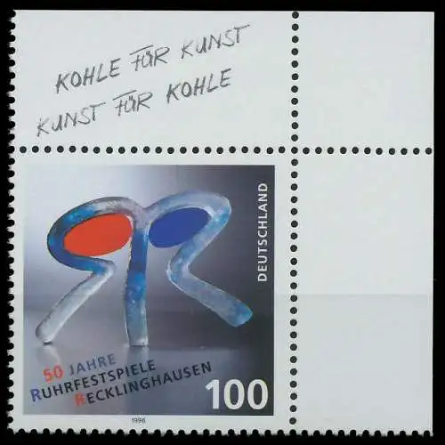BRD 1996 Nr 1859 postfrisch ECKE-ORE 867802