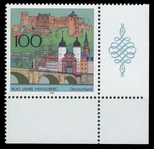 BRD 1996 Nr 1868 postfrisch ECKE-URE 86789E