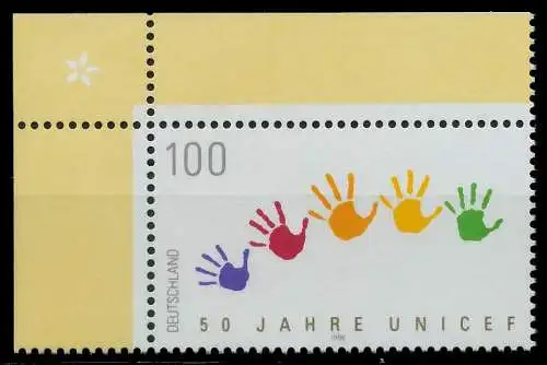 BRD 1996 Nr 1869 postfrisch ECKE-OLI 8678B6