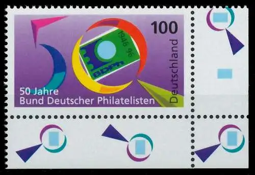 BRD 1996 Nr 1878 postfrisch ECKE-URE S79927E