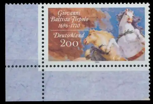 BRD 1996 Nr 1847 postfrisch ECKE-ULI S799406