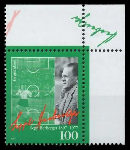 BRD 1997 Nr 1896 postfrisch ECKE-ORE 868AC6