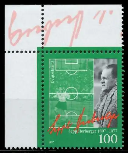 BRD 1997 Nr 1896 postfrisch ECKE-OLI 868ACE