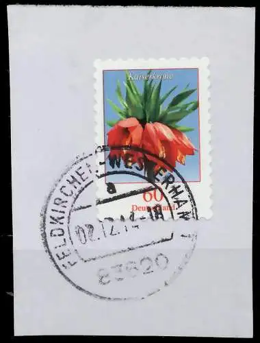 BRD DS BLUMEN Nr 3046 zentrisch gestempelt Briefst³ck 868BCA