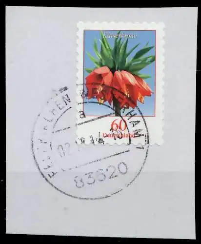 BRD DS BLUMEN Nr 3046 zentrisch gestempelt Briefst³ck 868BD6