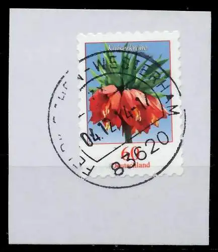 BRD DS BLUMEN Nr 3046 zentrisch gestempelt Briefst³ck 868BEE