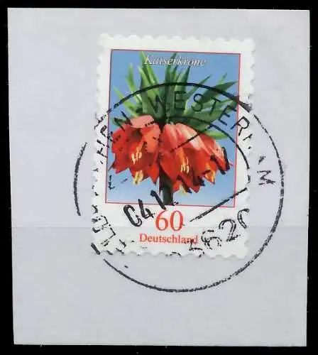 BRD DS BLUMEN Nr 3046 zentrisch gestempelt Briefst³ck 868BE6