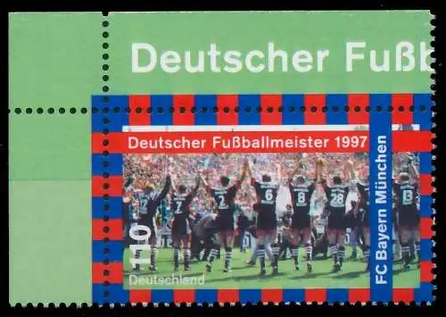 BRD 1997 Nr 1958 postfrisch ECKE-OLI 868F02