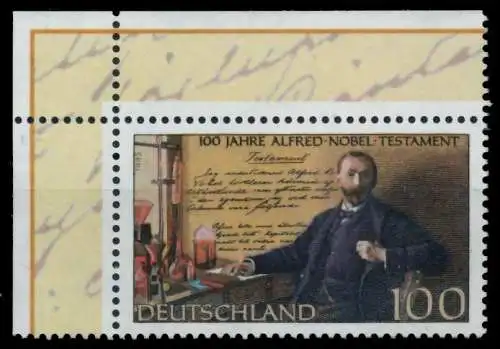 BRD 1995 Nr 1828 postfrisch ECKE-OLI S787872