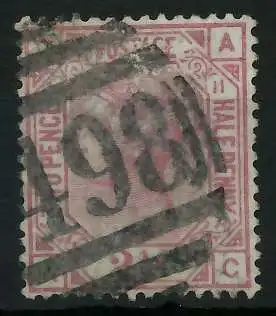 GROSSBRITANNIEN 1840-1901 Nr 47 PL11 gestempelt 8690B6