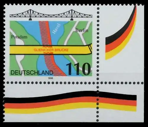 BRD 1998 Nr 1967 postfrisch ECKE-URE 8690FA