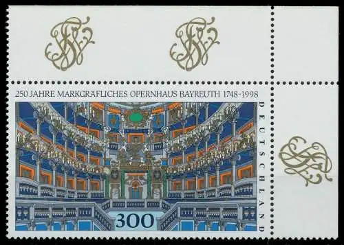 BRD 1998 Nr 1983 postfrisch ECKE-ORE 86B1EE