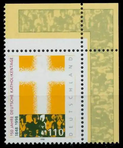 BRD 1998 Nr 1995 postfrisch ECKE-ORE S7AC242