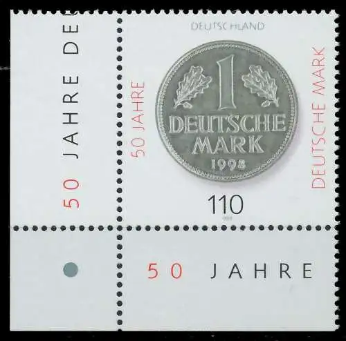 BRD 1998 Nr 1996 postfrisch ECKE-ULI S7AC25E