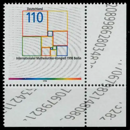 BRD 1998 Nr 2005 postfrisch ECKE-URE S7AC2CA