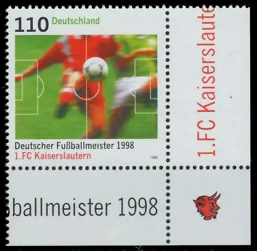 BRD 1998 Nr 2010 postfrisch ECKE-URE 86B40A