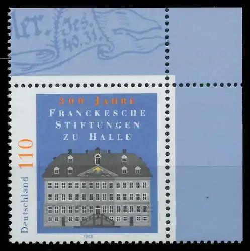 BRD 1998 Nr 2011 postfrisch ECKE-ORE 86B41A