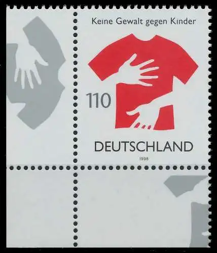 BRD 1998 Nr 2013 postfrisch ECKE-ULI 86B436