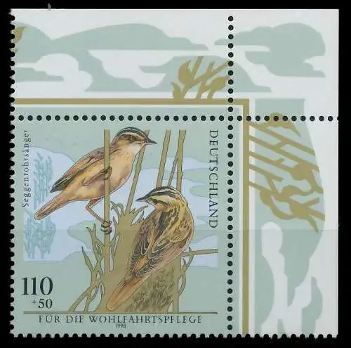 BRD 1998 Nr 2018 postfrisch ECKE-ORE S7AC3E6