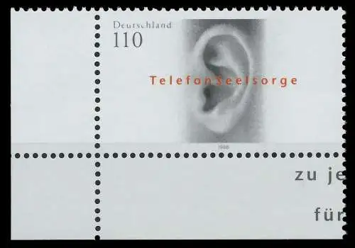 BRD 1998 Nr 2021 postfrisch ECKE-ULI S7AC442
