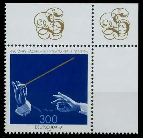 BRD 1998 Nr 2025 postfrisch ECKE-ORE 86B572