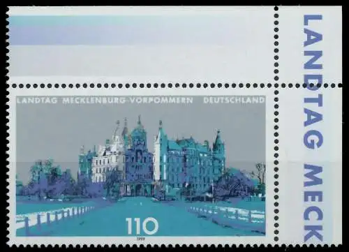 BRD 1999 Nr 2037 postfrisch ECKE-ORE S7B8C86