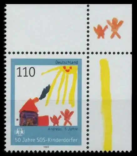BRD 1999 Nr 2062 postfrisch ECKE-ORE S7B8E52