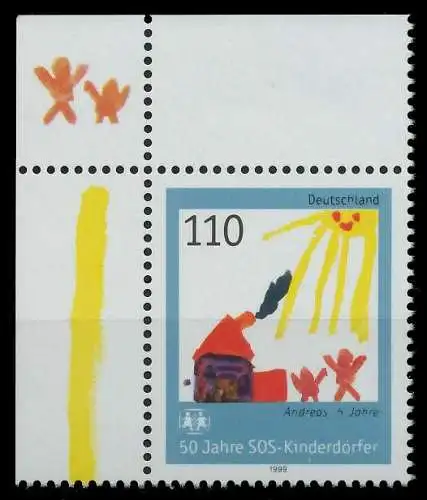 BRD 1999 Nr 2062 postfrisch ECKE-OLI S7B8E46