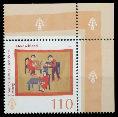 BRD 1999 Nr 2065 postfrisch ECKE-ORE 86B8EE
