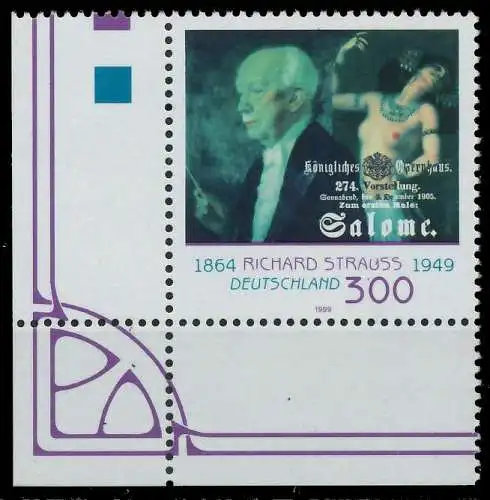 BRD 1999 Nr 2076 postfrisch ECKE-ULI 86D146