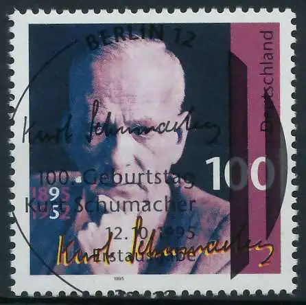 BRD 1995 Nr 1824 ESST zentrisch gestempelt 86F1CE