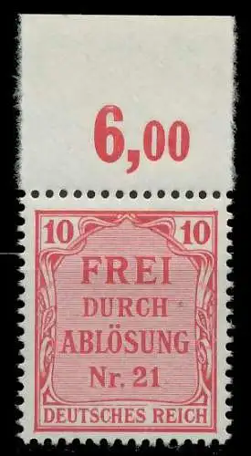 D-REICH DIENST Nr 4 postfrisch ORA 86F332