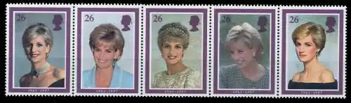 GROSSBRITANNIEN 1998 Nr 1729-1733 postfrisch 5ER STR S01983E