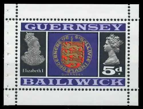 GUERNSEY HEFTCHENBLATT Nr HB 0-2 postfrisch 8712FE