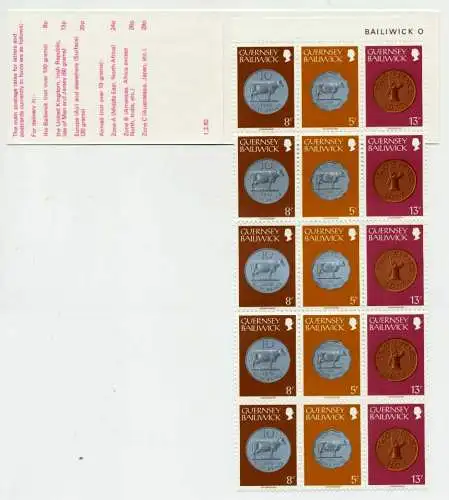 GUERNSEY MARKENHEFTCHEN Nr MH 17 postfrisch S019C12