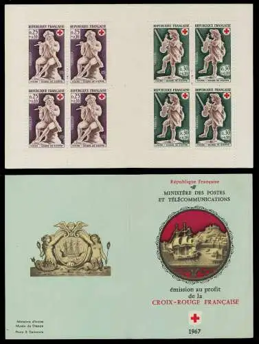 FRANKREICH MARKENHEFTCHEN Nr MH 1607-1608 postfrisch S01A5E2