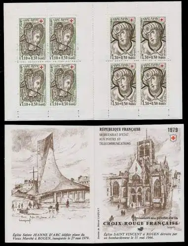 FRANKREICH MARKENHEFTCHEN Nr MH 2183C-2184C postfrisch S01A71A