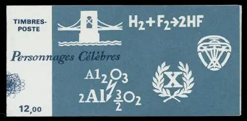 FRANKREICH MARKENHEFTCHEN Nr MH4 2532-2536 ZE 8717F6