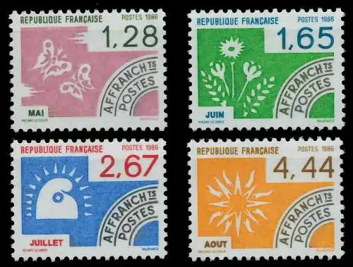 FRANKREICH 1986 Nr 2527-2530 postfrisch 87308A
