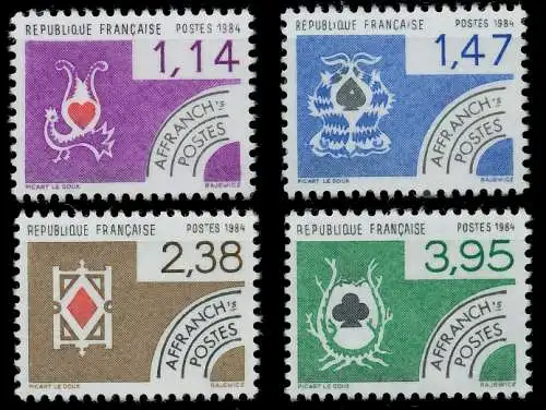 FRANKREICH 1984 Nr 2434-2437 postfrisch 8730FA